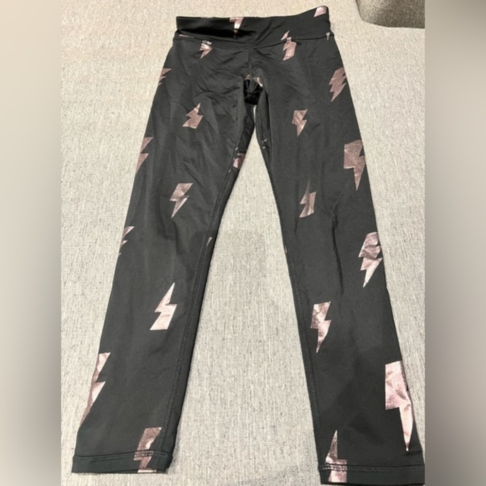 Girls leggings with lightning prints